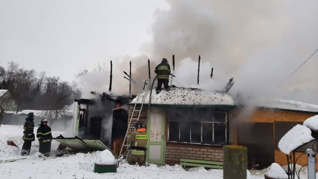 Пожар в садовом доме в городском округе Ленинский